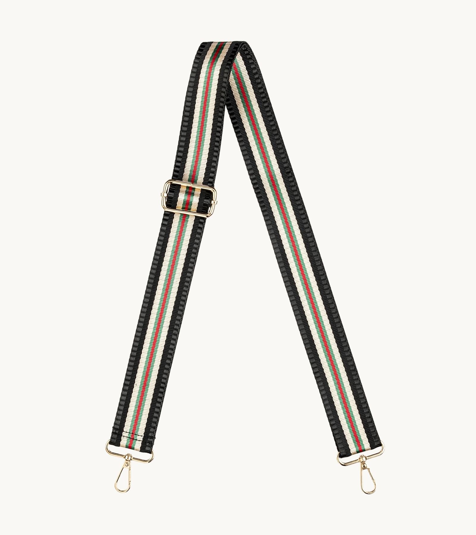 Prémiový crossbody popruh na mobil Strappy Timeless Signature Black v čiernej farebnej kombinácii.
