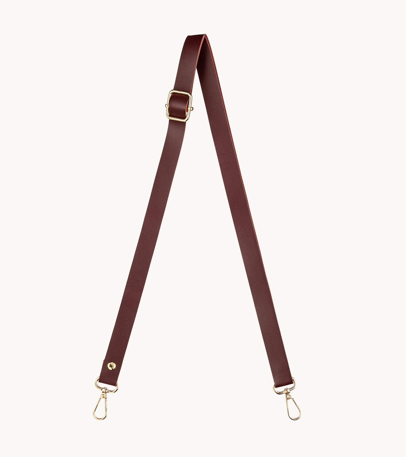 Kožený crossbody popruh na mobil Strappy Leather Burgundy v bordovej farbe