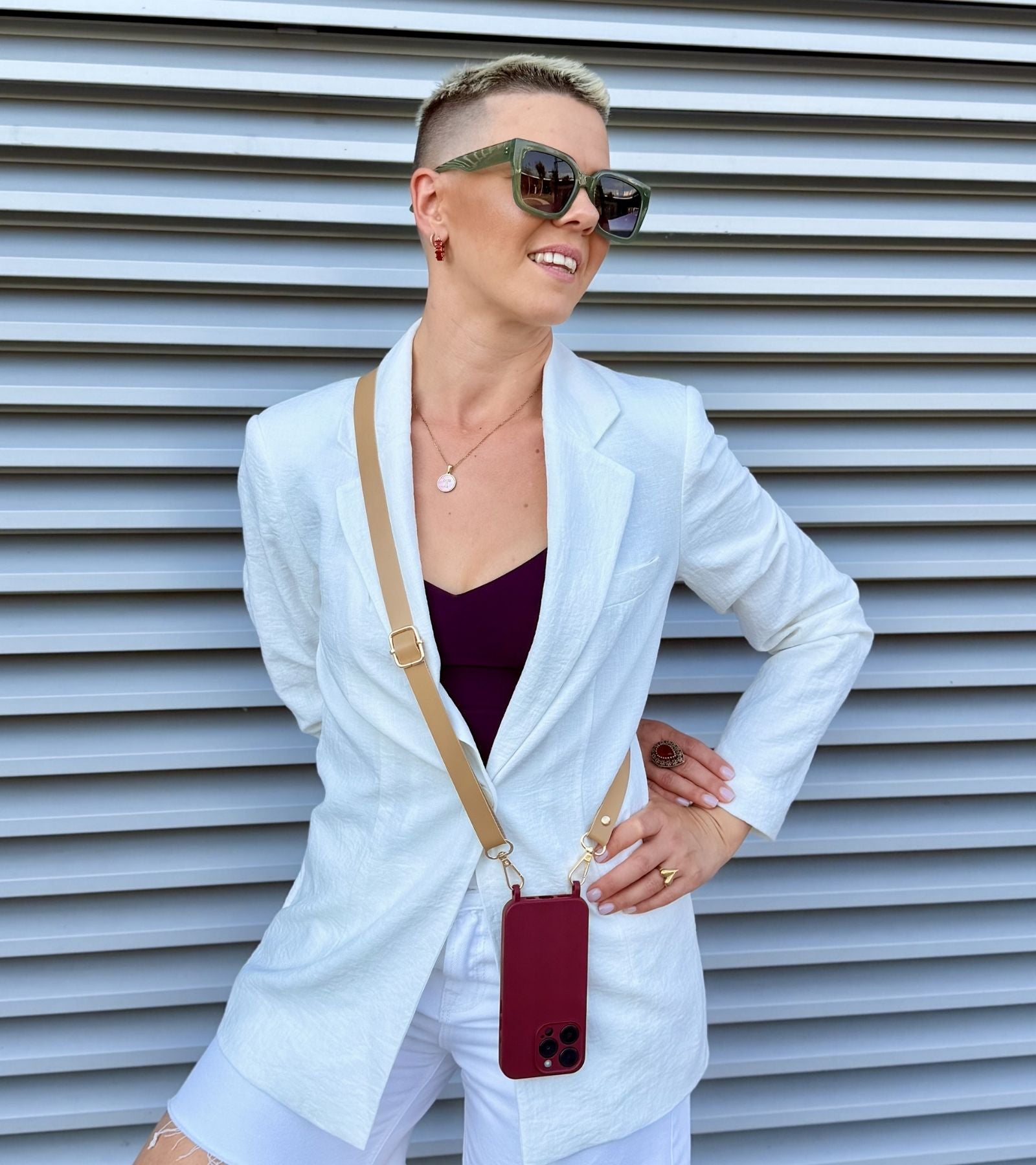 Strappy Leather – Camel Beige