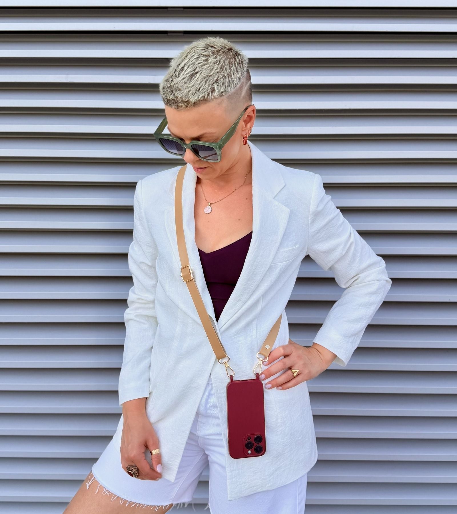 Strappy Leather – Camel Beige