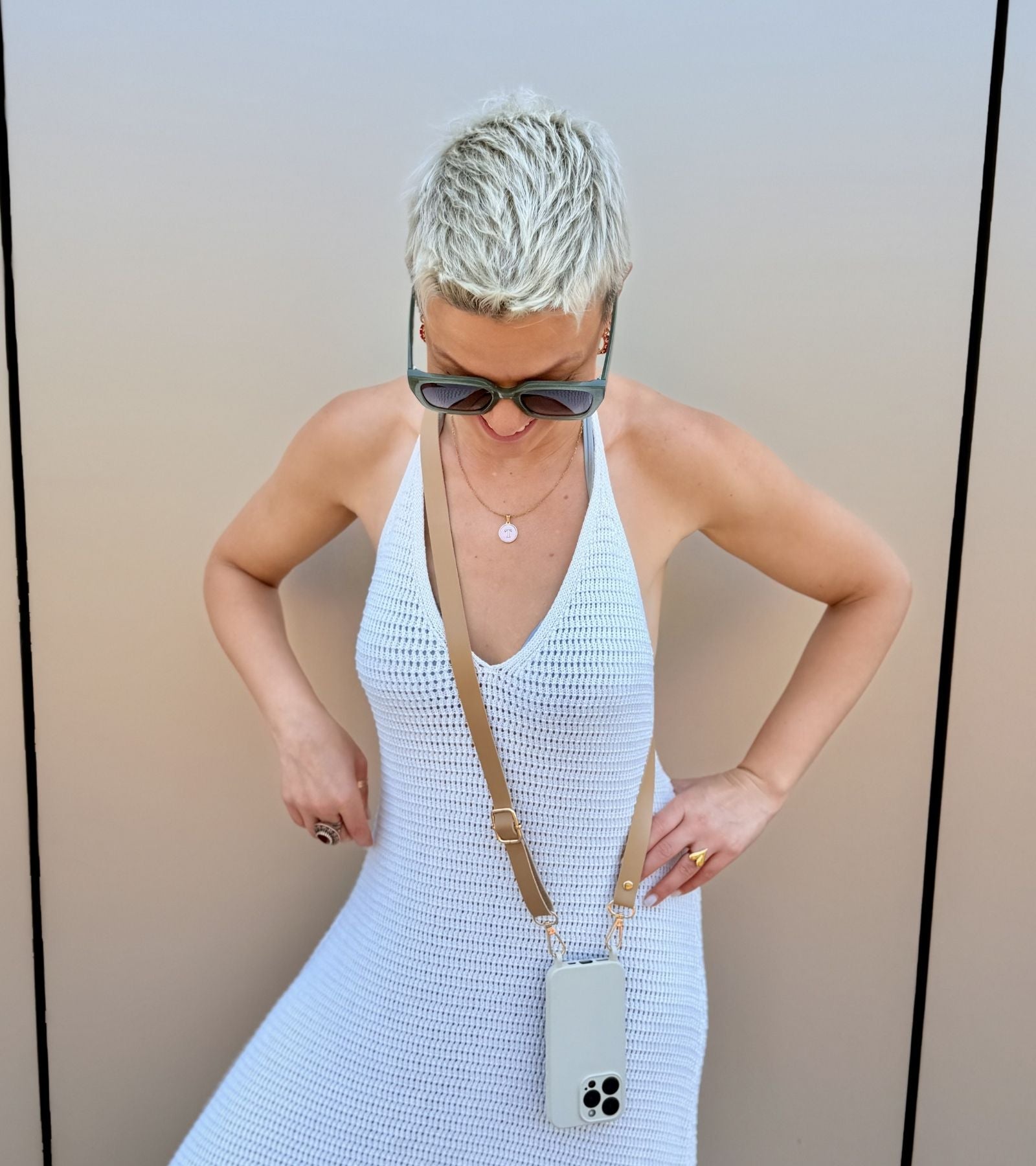 Strappy Leather – Camel Beige