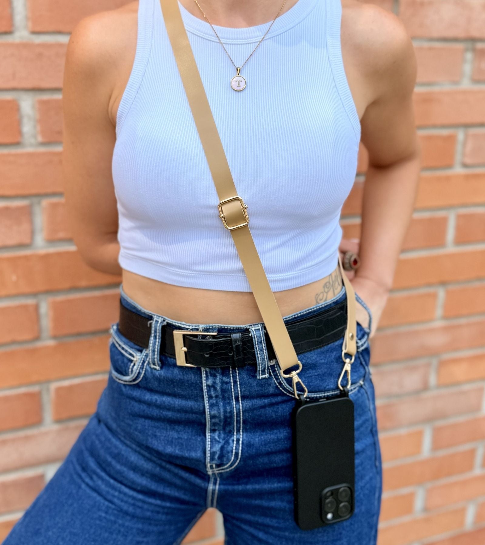 Strappy Leather – Camel Beige
