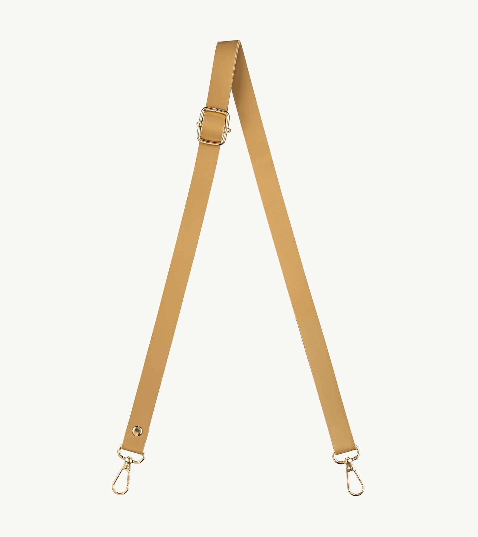 Kožený crossbody popruh na mobil Strappy Leather Camel Beige v béžovej farbe