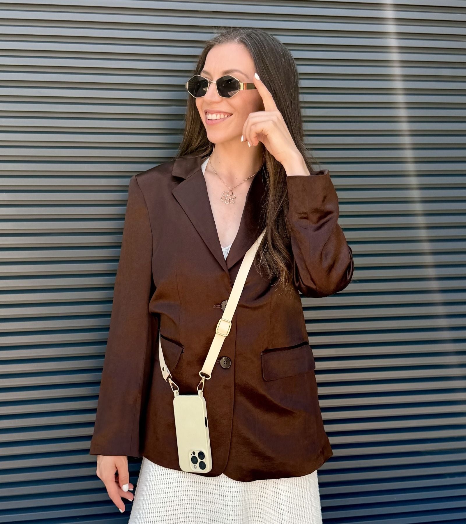 Strappy Leather – Ivory Beige
