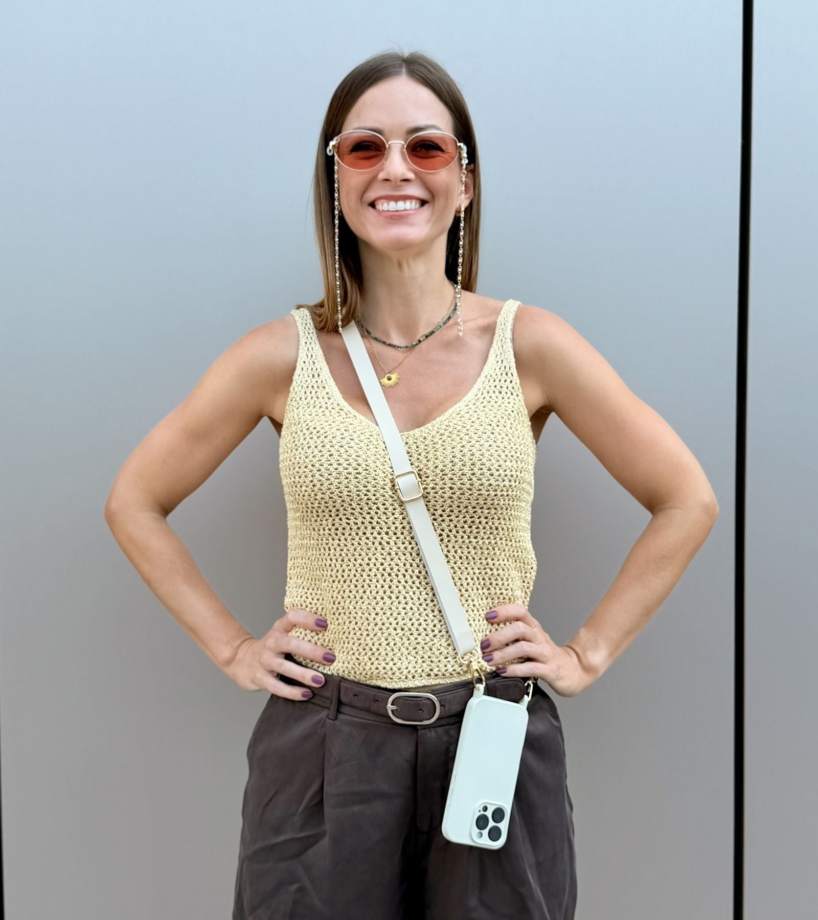 Strappy Leather – Ivory Beige