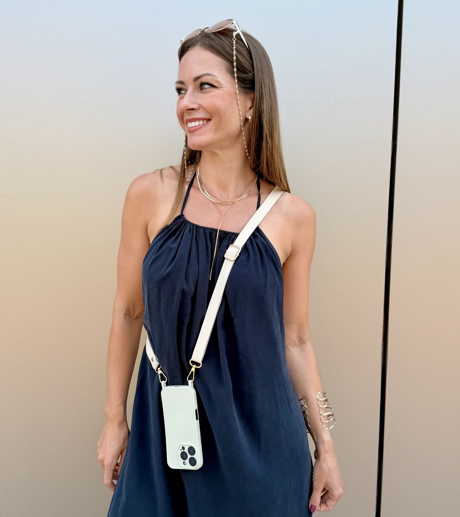 Strappy Leather – Ivory Beige