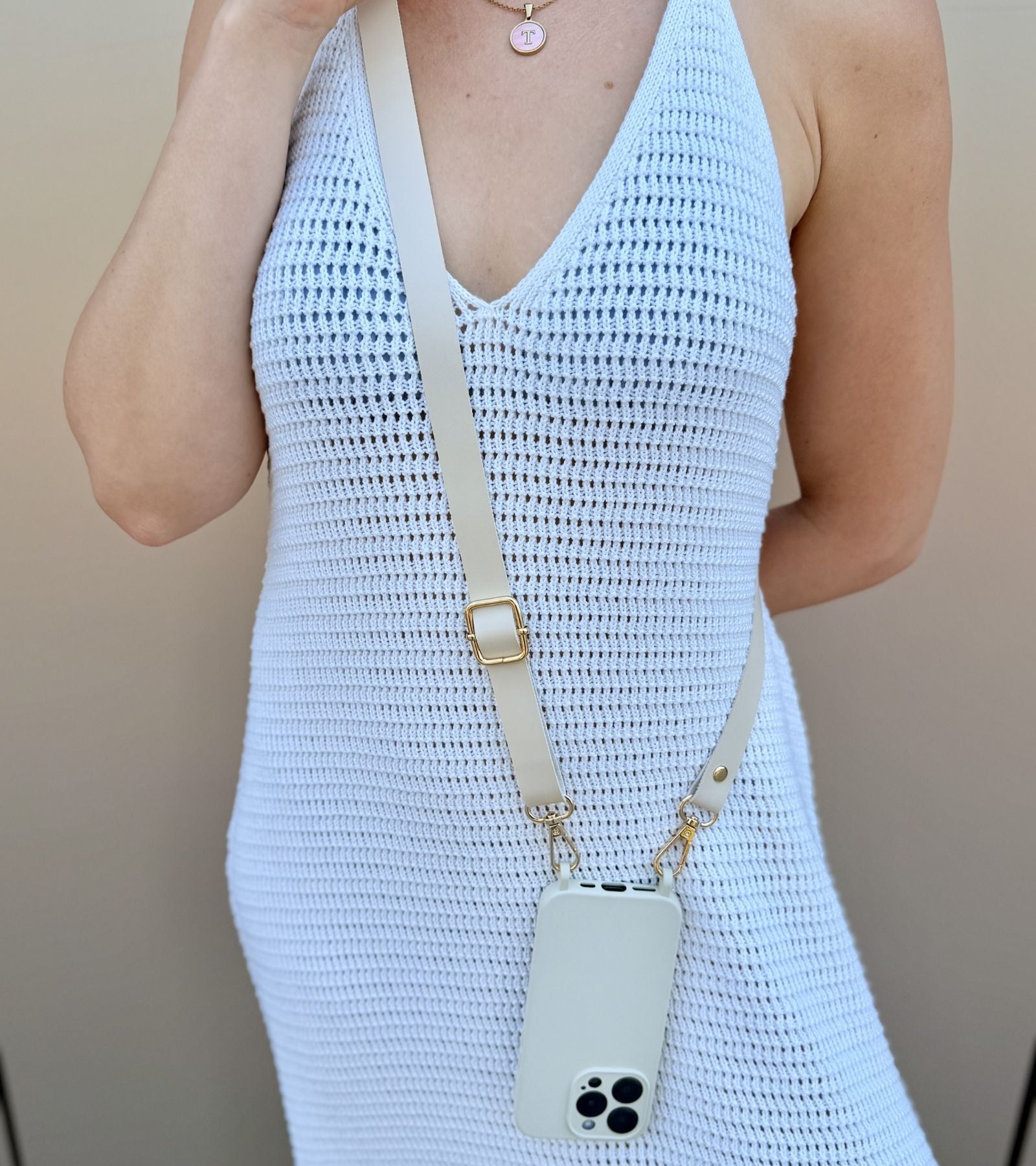 Strappy Leather – Ivory Beige