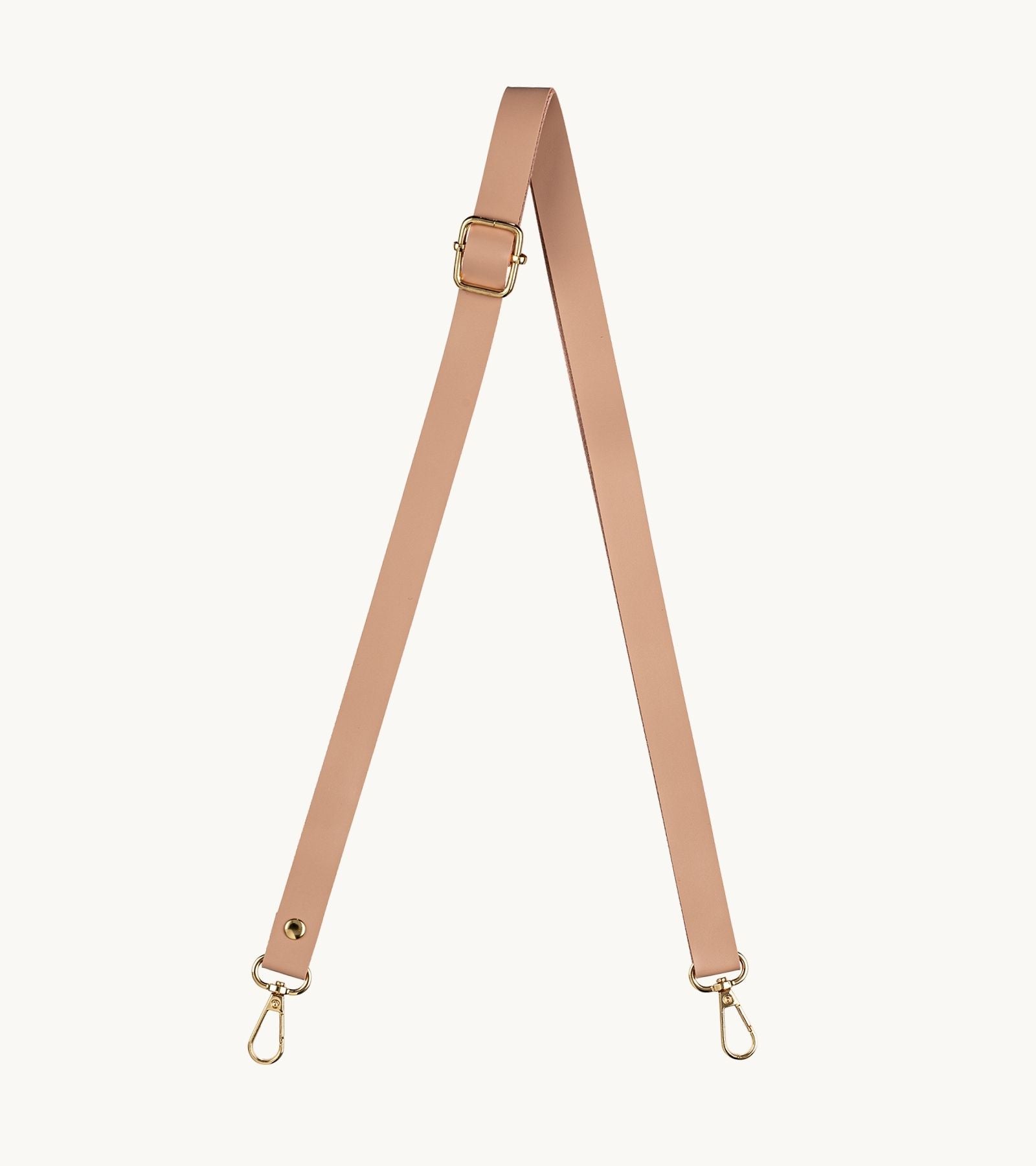 Kožený crossbody popruh na mobil Strappy Leather Nude Pink v ružovej farbe