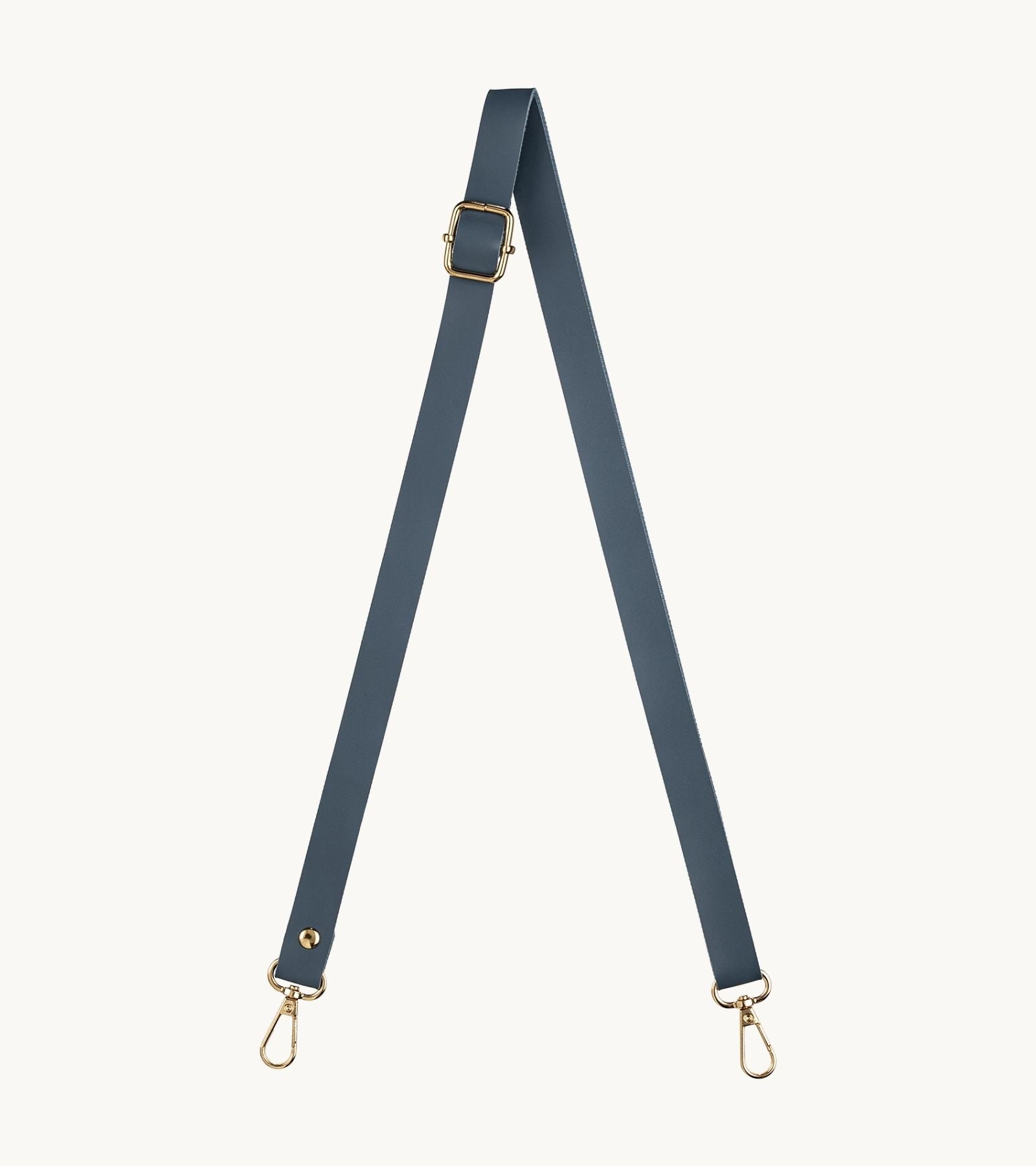 Kožený crossbody popruh na mobil Strappy Leather Steel Blue v modrej farbe