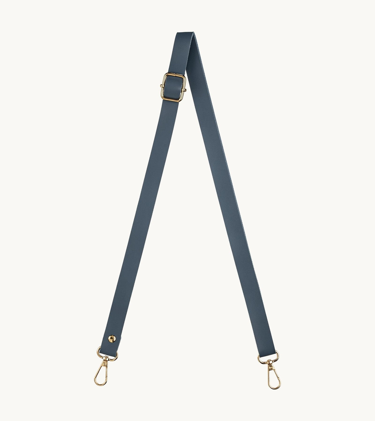 Kožený crossbody popruh na mobil Strappy Leather Steel Blue v modrej farbe